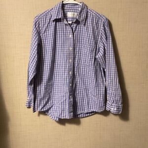 French Laundry Blue and White Checkered Men's Shirt